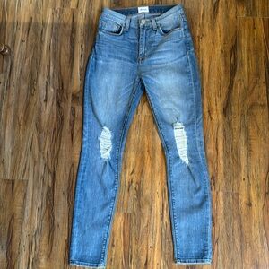 Hudson Barbara High Waist Ankle Distressed Jeans